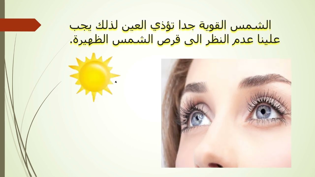 Read more about the article حاسة النظر