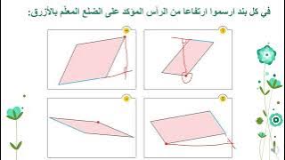 Read more about the article الارتفاعات في متوازي الاضلاع