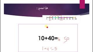 Read more about the article الجمع عن طريق مستقيم الاعداد في العشرات الكاملة